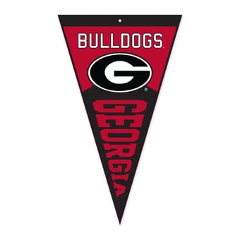"Jardine Georgia Bulldogs 16"" x 27"" Pennant Shape Golf Towel with Magnetic Clip"