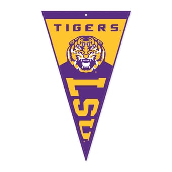 "Jardine LSU Tigers 16"" x 27"" Pennant Shape Golf Towel with Magnetic Clip"