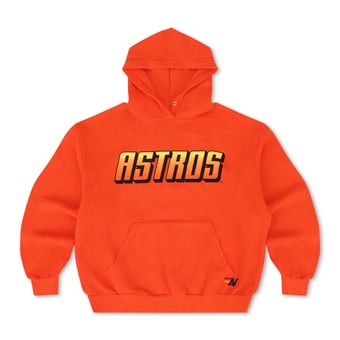Unisex Aviator Nation x MLB Orange Houston Astros Relaxed Tri-Blend Hoodie