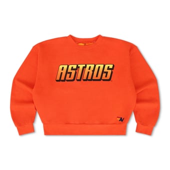 Unisex Aviator Nation x MLB Orange Houston Astros Relaxed Tri-Blend Sweatshirt