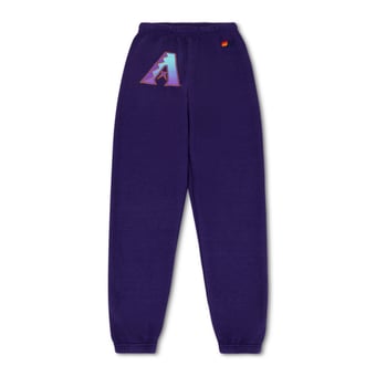 Unisex Aviator Nation x MLB Purple Arizona Diamondbacks Tri-Blend Sweatpants