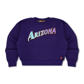 Unisex Aviator Nation x MLB Purple Arizona Diamondbacks Relaxed Tri-Blend Sweatshirt