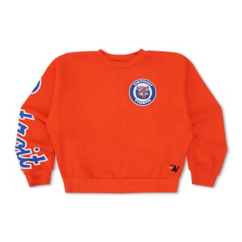 Unisex Aviator Nation x MLB Orange Detroit Tigers Relaxed Tri-Blend Sweatshirt