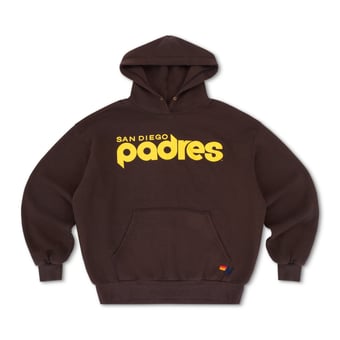 Unisex Aviator Nation x MLB Brown San Diego Padres Relaxed Tri-Blend Hoodie