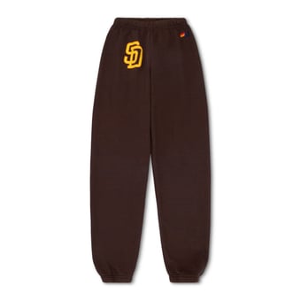 Unisex Aviator Nation x MLB Brown San Diego Padres Tri-Blend Sweatpants