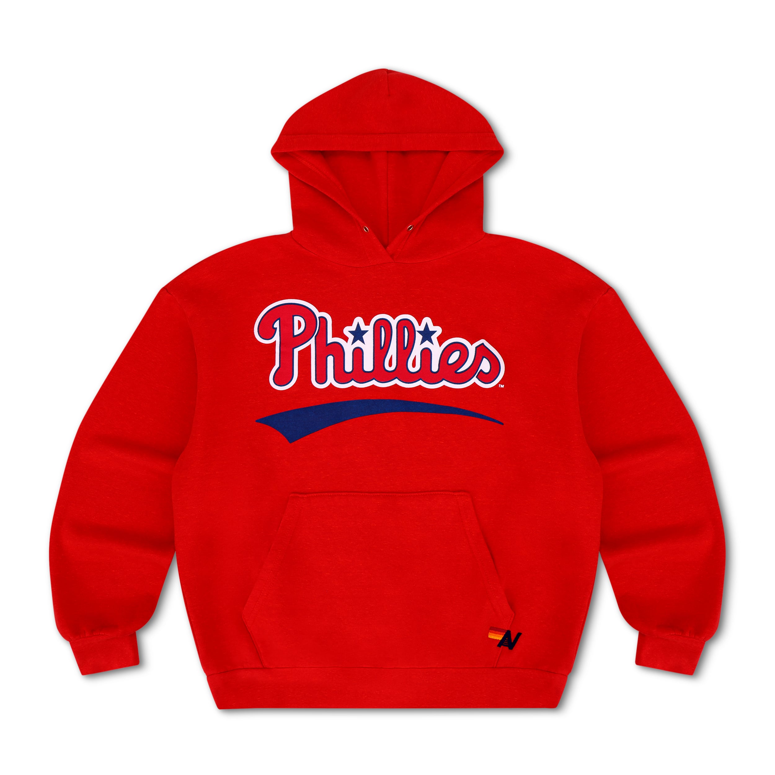 Unisex Aviator Nation x MLB Red Philadelphia Phillies Relaxed Tri-Blend Hoodie
