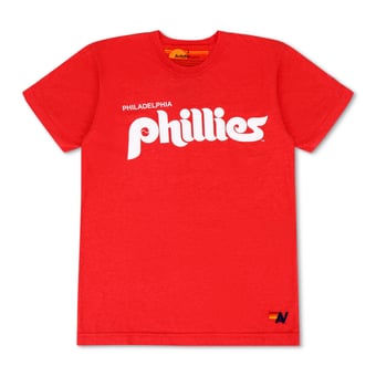 Unisex Aviator Nation x MLB Red Philadelphia Phillies Tri-Blend T-Shirt
