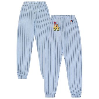 Unisex Aviator Nation x MLB Light Blue/Royal Los Angeles Dodgers Pinstripe Tri-Blend Sweatpants