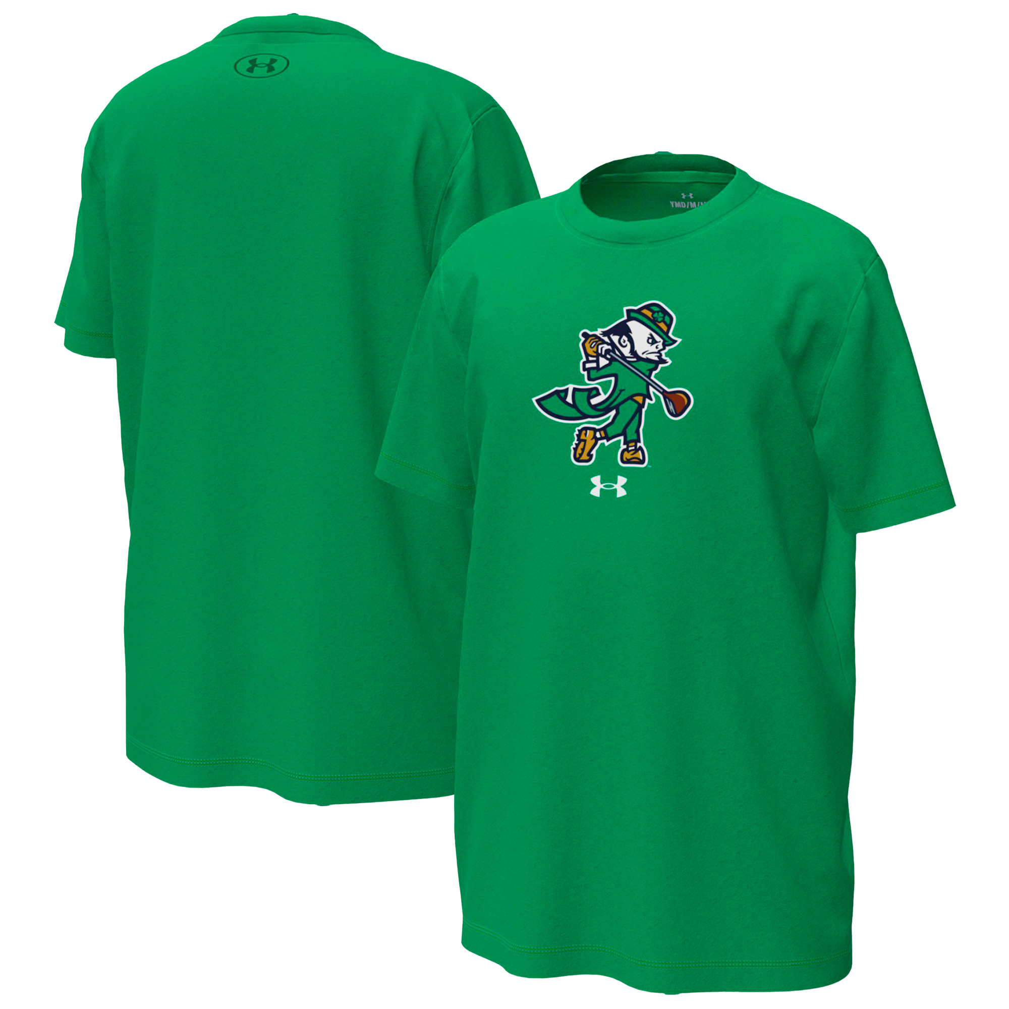 Youth Under Armour Kelly Green Notre Dame Fighting Irish Golfing Leprechaun Tech Stretch Performance T-Shirt Youth Under Armour Kelly Green Notre Dame Fighting Irish Golfing Leprechaun Tech Stretch Performance T-Shirt