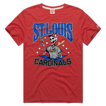 Unisex Homage  Red St. Louis Cardinals MLB x Grateful Dead x Americana Tri-Blend T-Shirt