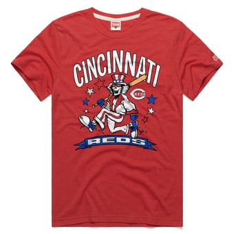 Unisex Homage  Red Cincinnati Reds MLB x Grateful Dead x Americana Tri-Blend T-Shirt