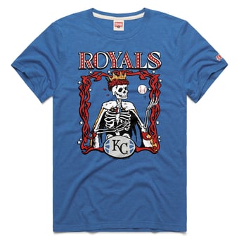 Unisex Homage  Royal Kansas City Royals MLB x Grateful Dead x Americana Tri-Blend T-Shirt