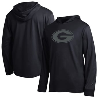 Men's Champion  Black Georgia Bulldogs Tonal All-Star Long Sleeve Hooded T-Shirt