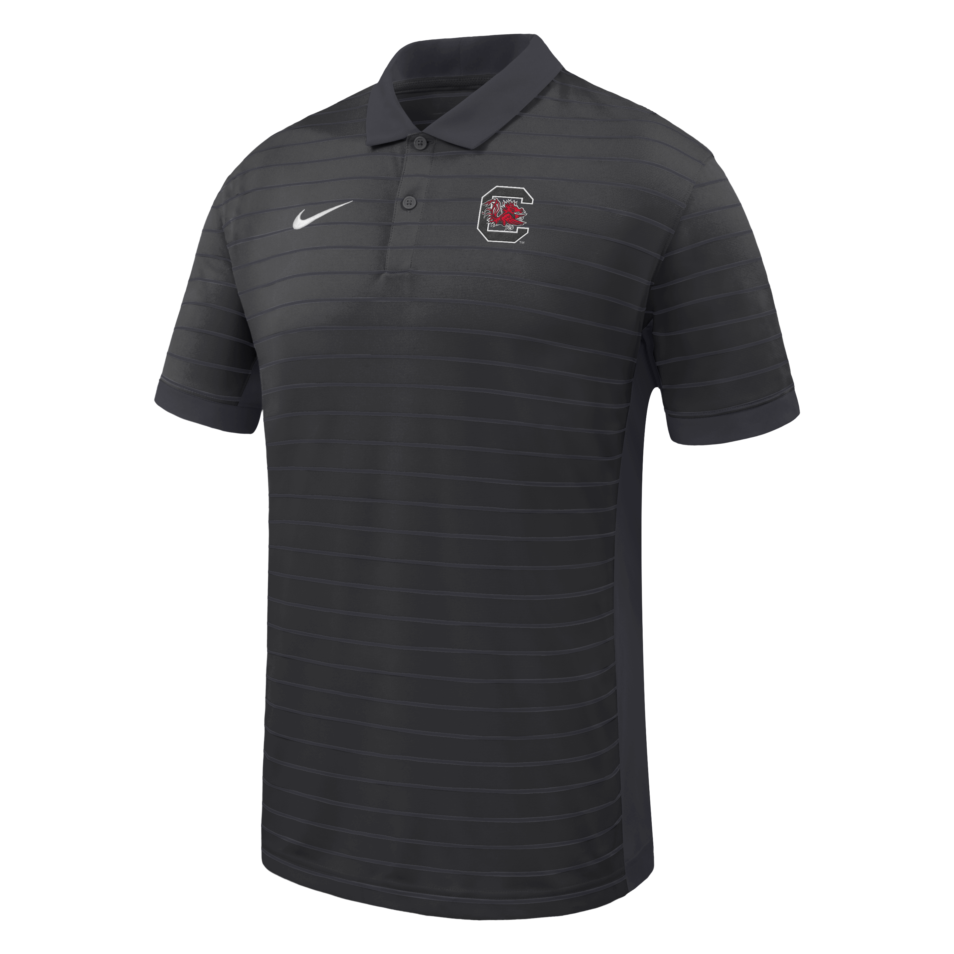 Men's Nike  Black South Carolina Gamecocks Dri-FIT Victory Stripe Polo
