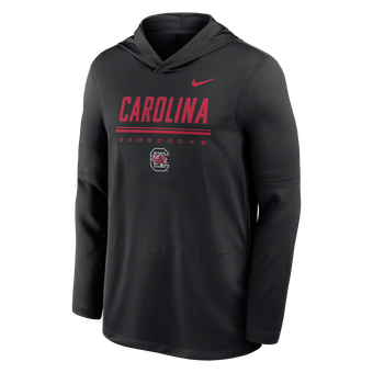 Men's Nike Black South Carolina Gamecocks 2026 Sideline Dri-FIT Long Sleeve Hoodie T-Shirt
