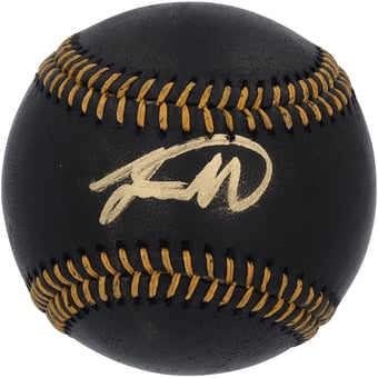 Jackson Merrill San Diego Padres Autographed Black Leather Baseball