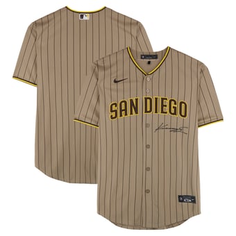 Kruz Schoolcraft San Diego Padres Autographed Tan Nike Replica Jersey