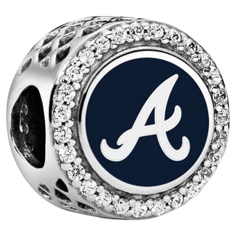 Pandora Atlanta Braves Color Button Charm