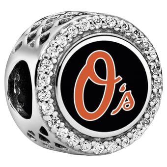 Pandora Baltimore Orioles Color Button Charm