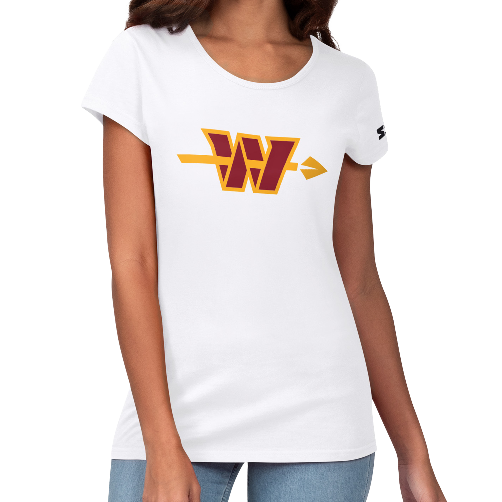 Women's Starter White Washington Commanders Endzone T-Shirt