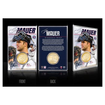 Highland Mint Joe Mauer Minnesota Twins Limited Edition Bronze Coin with Acrylic Holder