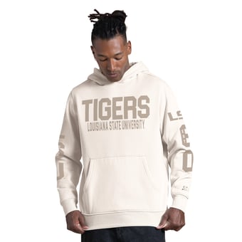 Men's Starter Cream LSU Tigers Locker Room Hoodie