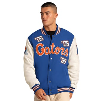 Men's Starter Royal Florida Gators Triple Crown Commemorative Full Snap Jacket