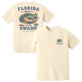 Men's FloGrown  Cream Florida Gators Vintage Mascot T-Shirt