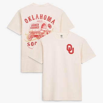 Men's  Cream Oklahoma Sooners Vintage Mascot T-Shirt