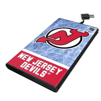 Keyscaper New Jersey Devils Ice Wordmark 5000mAh Flat Powerbank