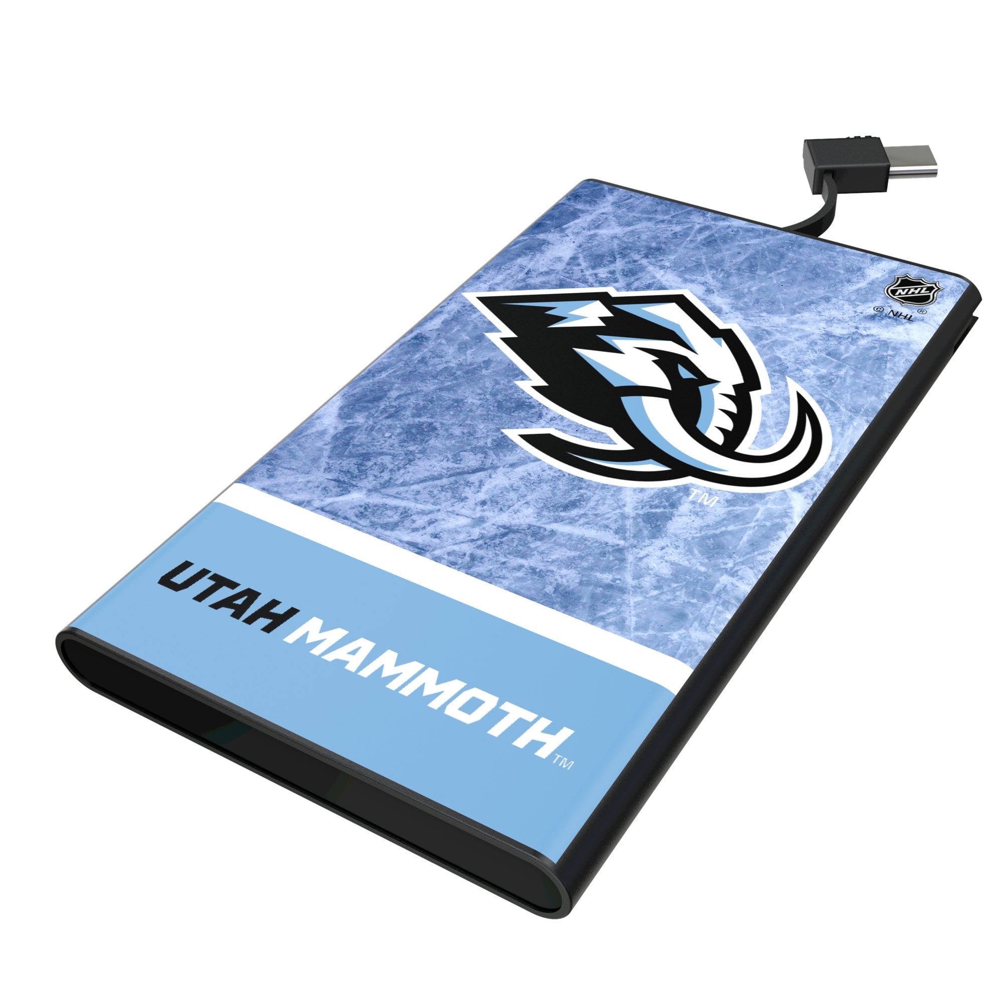 Keyscaper Utah Mammoth Ice Wordmark 5000mAh Flat Powerbank