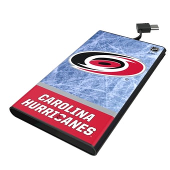 Keyscaper Carolina Hurricanes Ice Wordmark 5000mAh Flat Powerbank