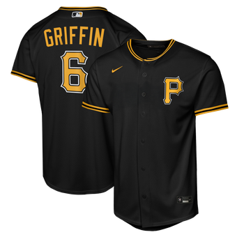 Youth Nike Konnor Griffin Black Pittsburgh Pirates Alternate Replica Jersey