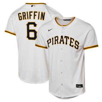 Youth Nike Konnor Griffin White Pittsburgh Pirates Home Replica Jersey