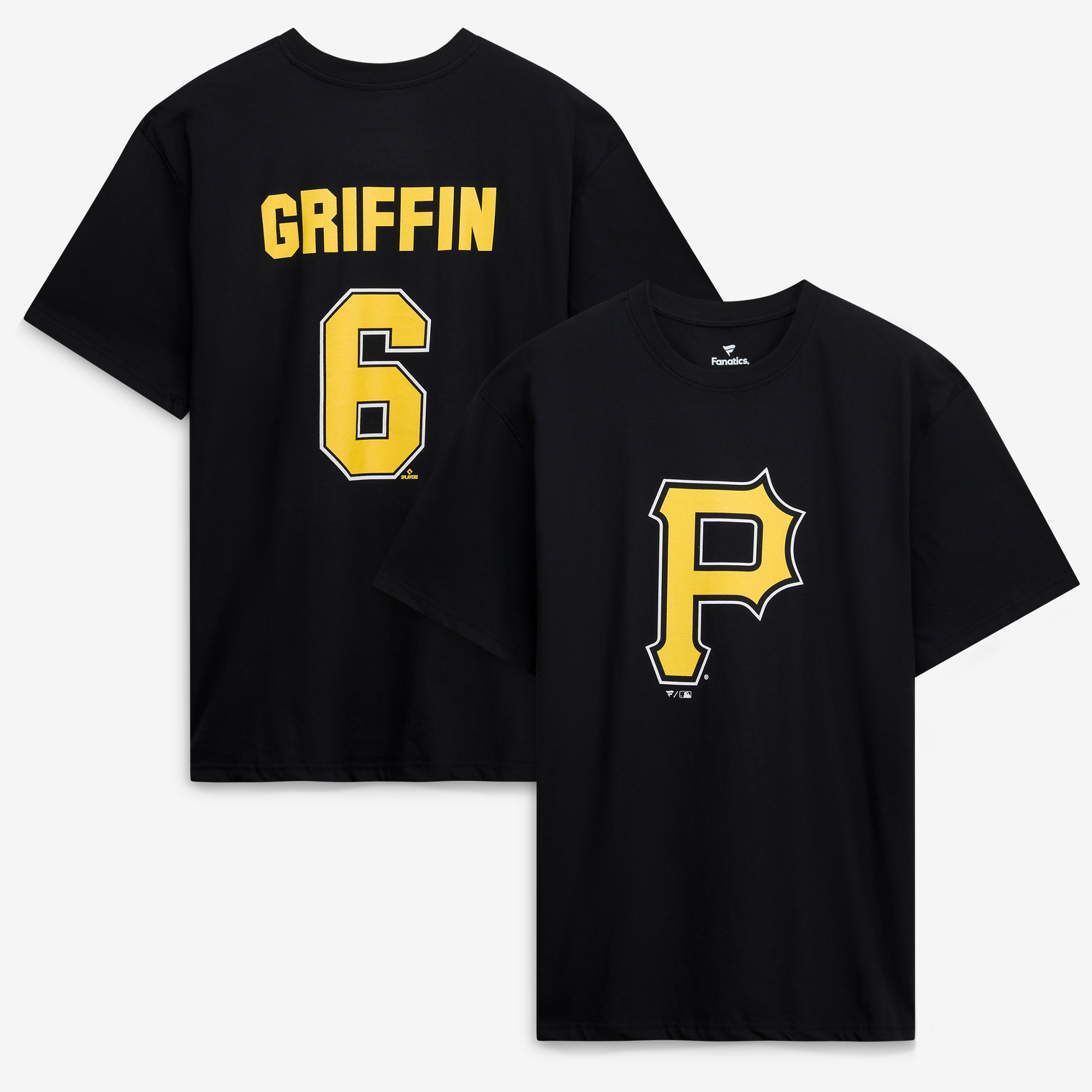 Men's Fanatics Konnor Griffin Black Pittsburgh Pirates Big & Tall Name & Number T-Shirt