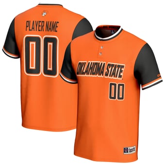 Youth GameDay Greats Orange Oklahoma State Cowboys NIL Pick-A-Player Lightweight Collegiate Softball Fashion Jersey