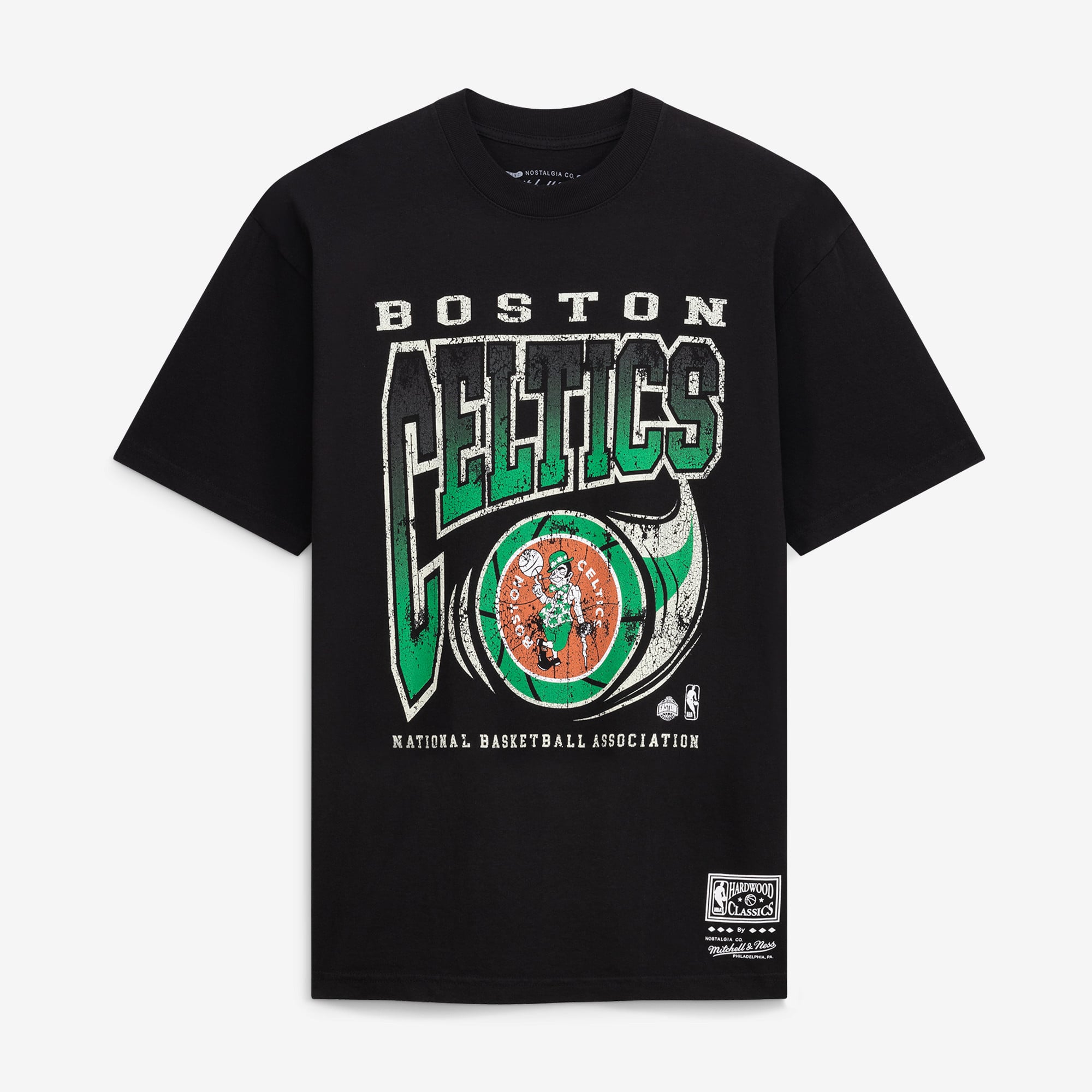 Men's Mitchell & Ness Black Boston Celtics Ball Out T-Shirt