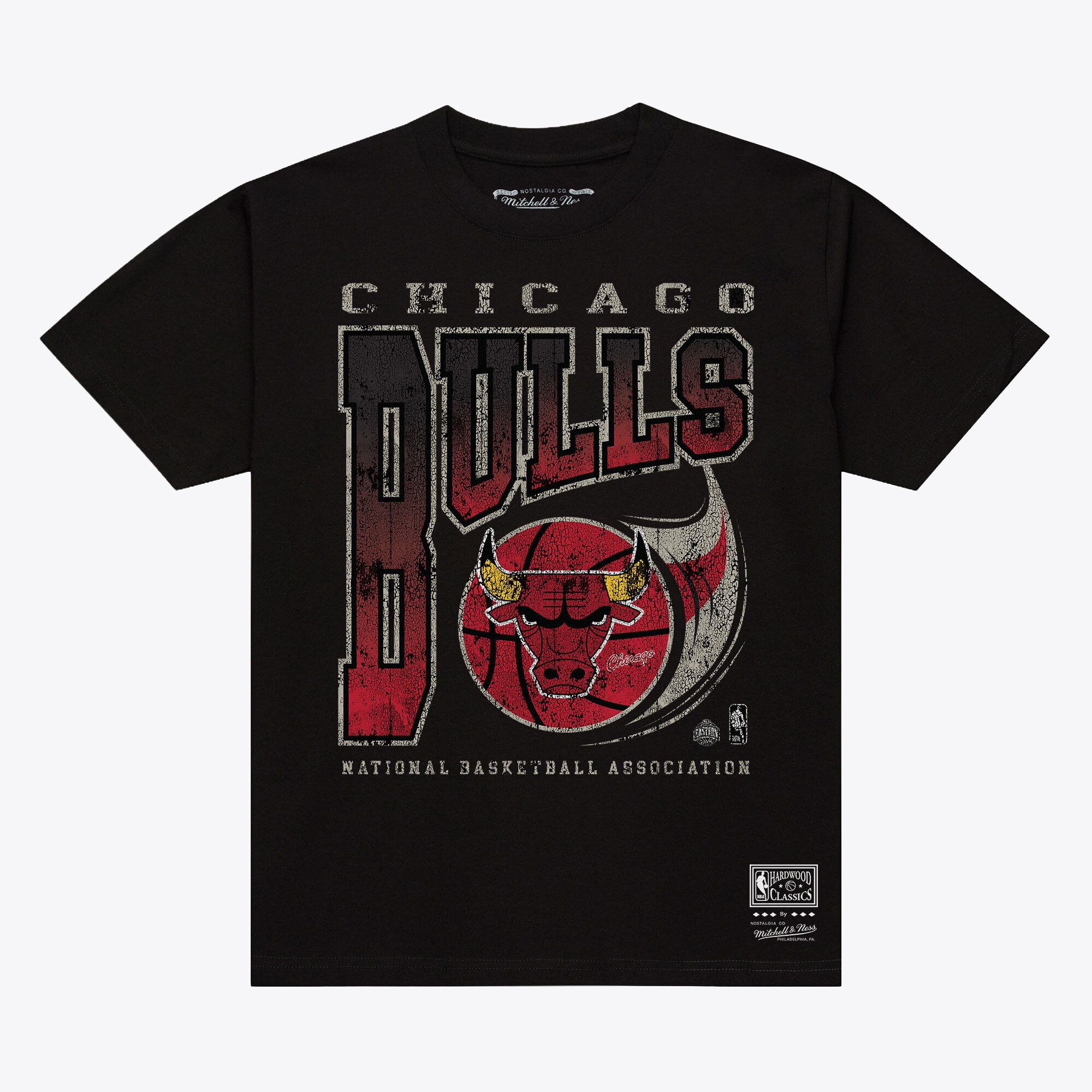 Men's Mitchell & Ness  Black Chicago Bulls Ball Out T-Shirt