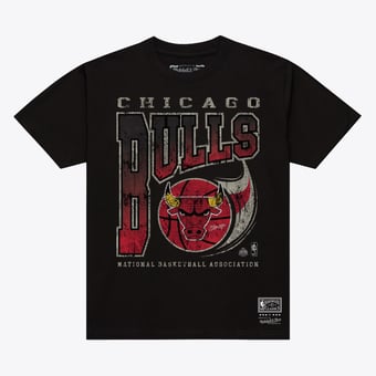 Men's Mitchell & Ness  Black Chicago Bulls Ball Out T-Shirt
