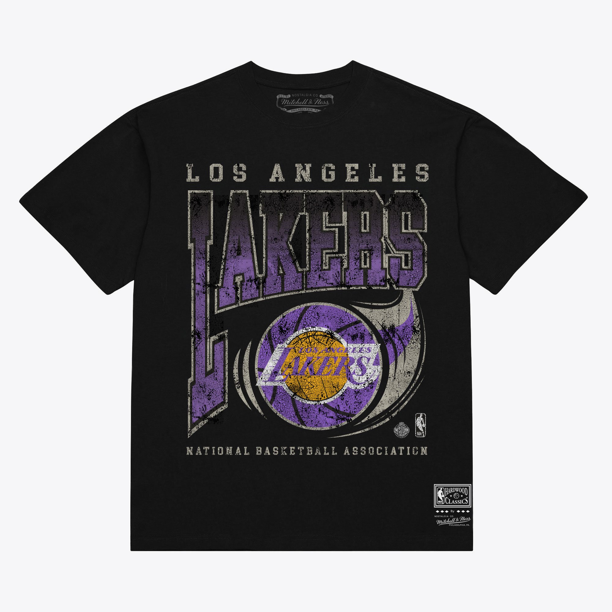 Men's Mitchell & Ness  Black Los Angeles Lakers Ball Out T-Shirt