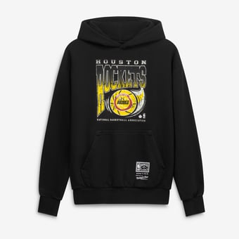 Men's Mitchell & Ness  Black Houston Rockets Ball Out Hoodie