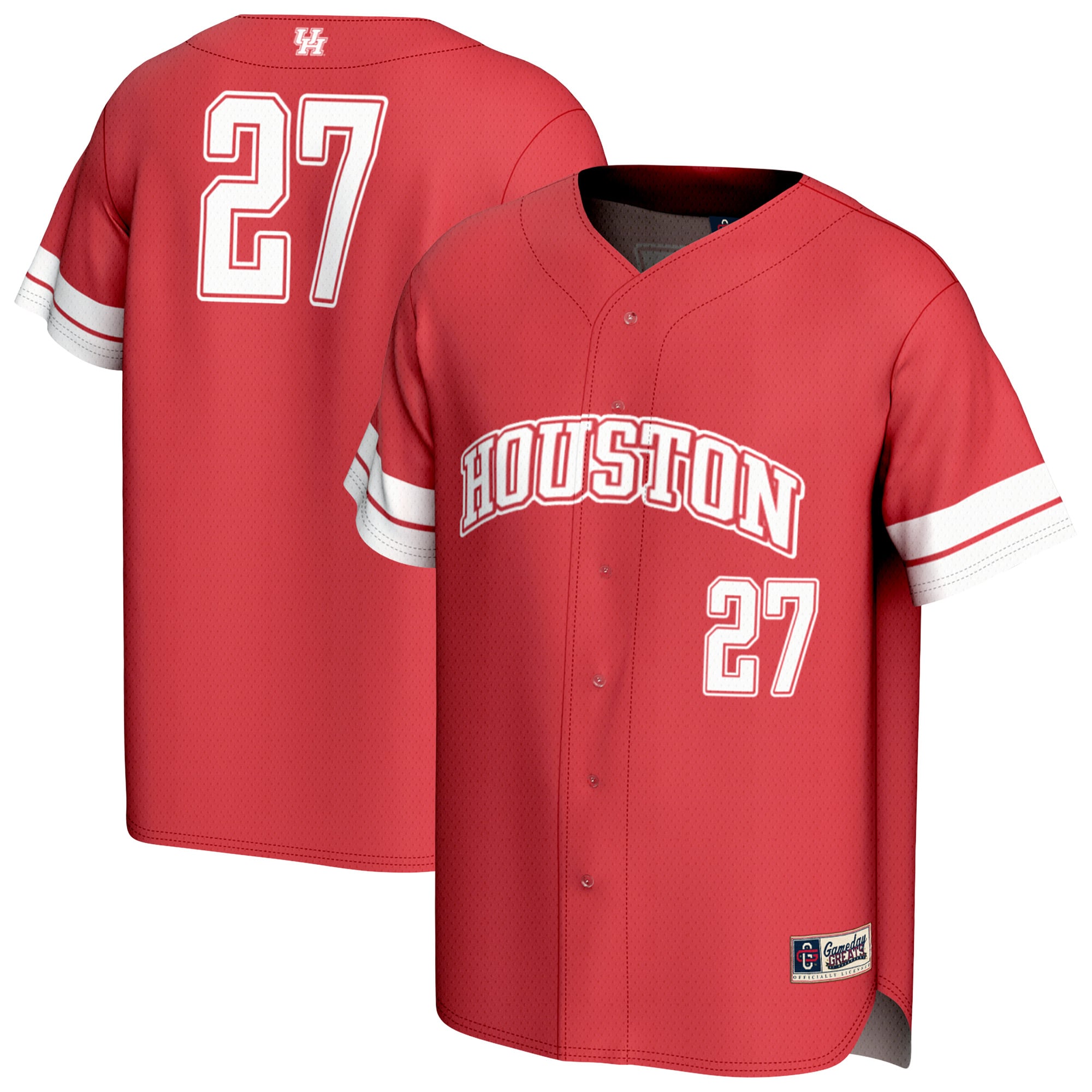 Unisex GameDay Greats Red Houston Cougars Lightweight Collegiate Baseball Fashion Jersey