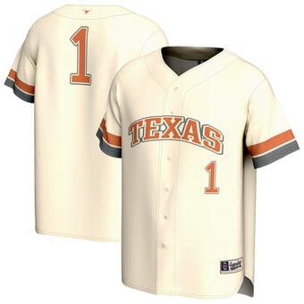 Youth GameDay Greats Cream Texas Longhorns Lightweight Collegiate Baseball Fashion Jersey