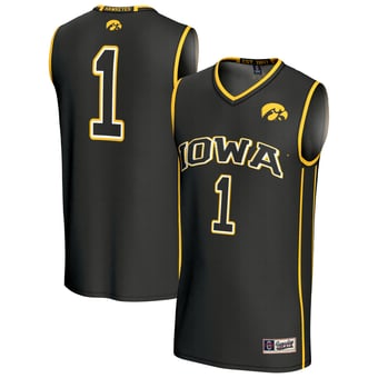 Unisex GameDay Greats Black Iowa Hawkeyes Lightweight Collegiate Basketball Fashion Jersey
