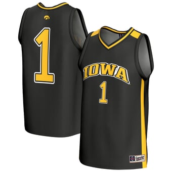 Unisex GameDay Greats Black Iowa Hawkeyes Lightweight Collegiate Basketball Fashion Jersey