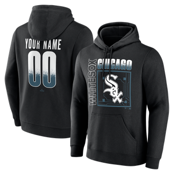 Men's Black Chicago White Sox  Home Field Pop Personalized Name & Number Hoodie