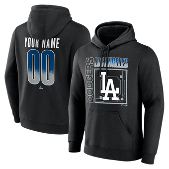 Men's Black Los Angeles Dodgers  Home Field Pop Personalized Name & Number Hoodie