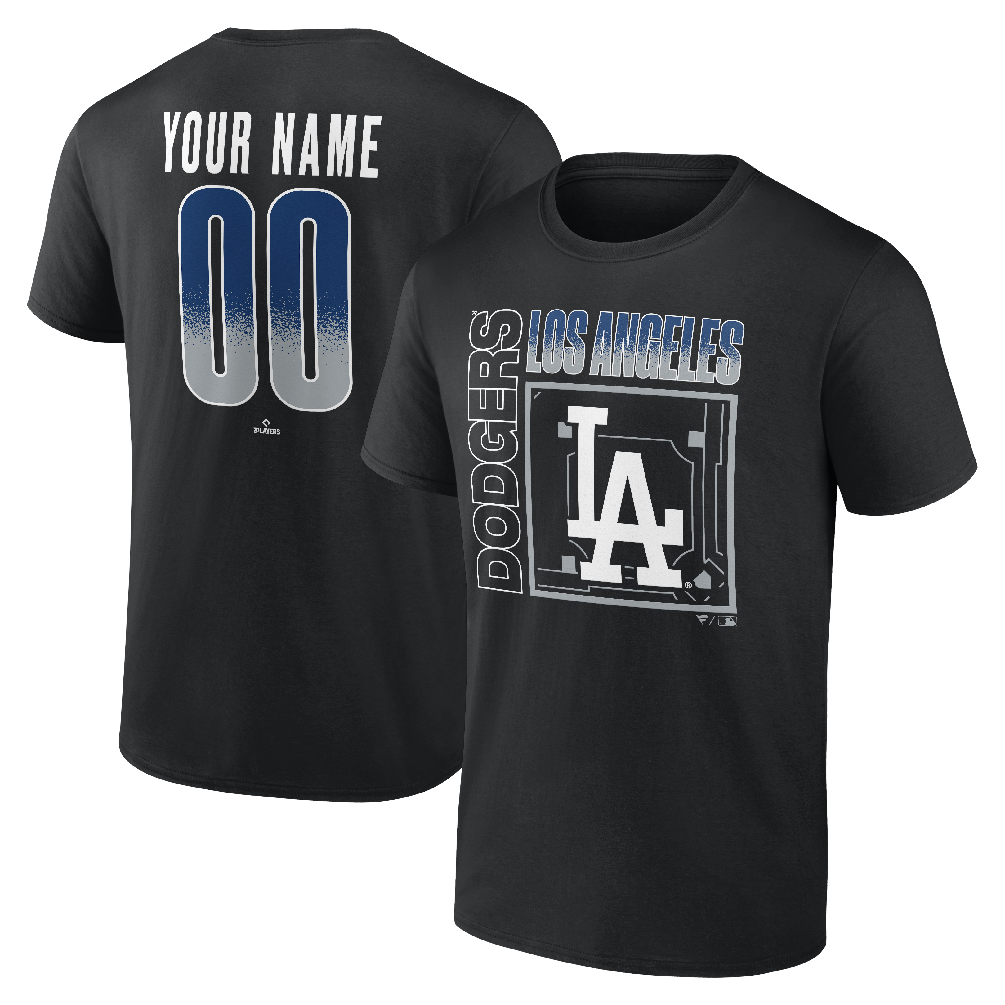 Men’s Black Los Angeles Dodgers Home Field Pop Personalized Name & Number T-Shirt Men’s Black Los Angeles Dodgers Home Field Pop Personalized Name & Number T-Shirt