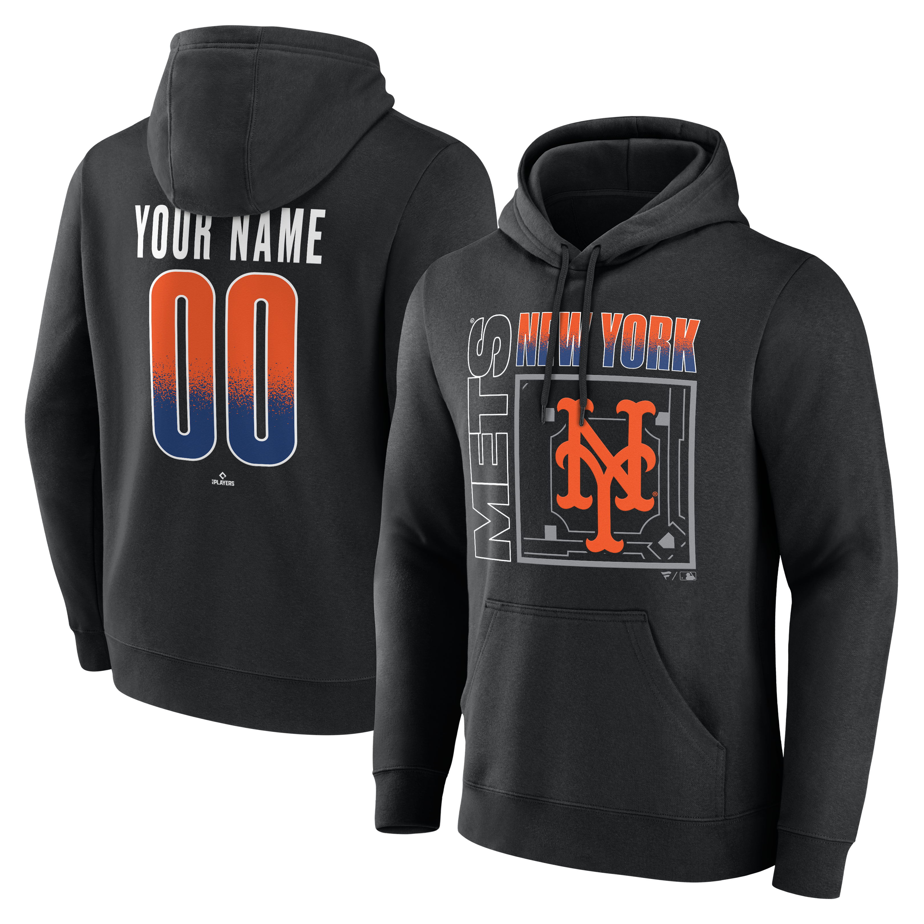 Men’s Black New York Mets Home Field Pop Personalized Name & Number Hoodie Men’s Black New York Mets Home Field Pop Personalized Name & Number Hoodie