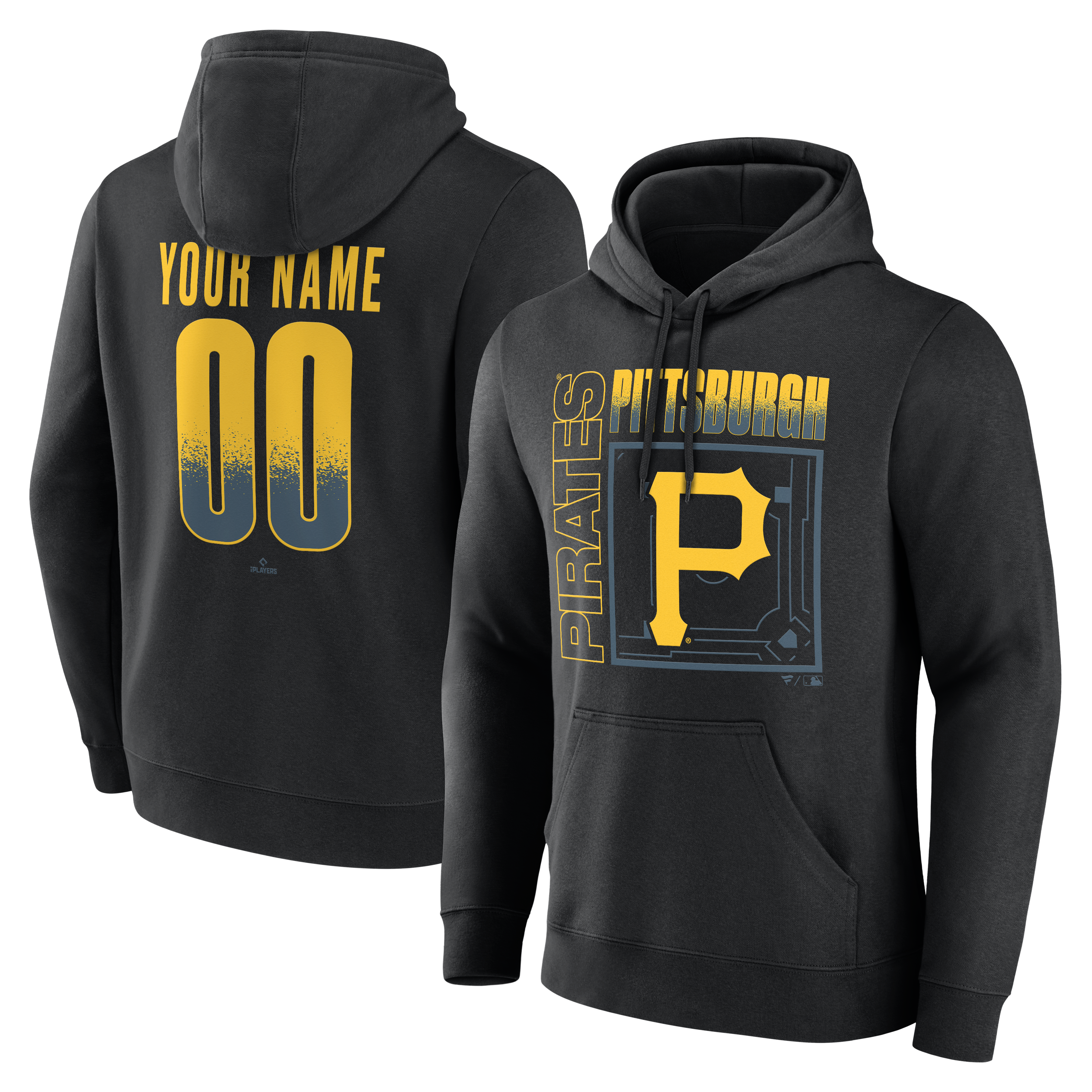Men’s Black Pittsburgh Pirates Home Field Pop Personalized Name & Number Hoodie Men’s Black Pittsburgh Pirates Home Field Pop Personalized Name & Number Hoodie